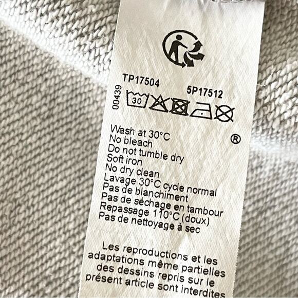 Paul Smith Grey Zip Zebra Logo Hoodie Kids size 8 - Picture 8 of 9